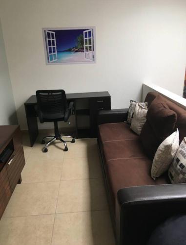 Posezení v ubytování Habitación Confortable en Juriquilla