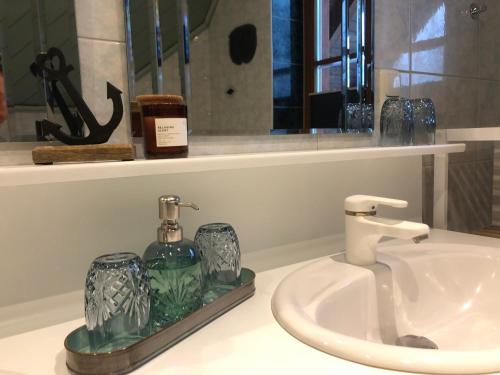 Ένα μπάνιο στο Ferienhaus Sophia & Ilse