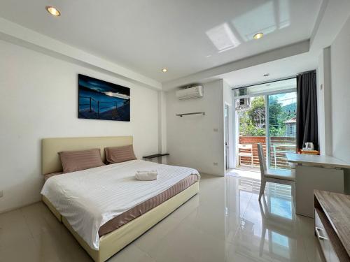 Postel nebo postele na pokoji v ubytování Sleep inn Samui