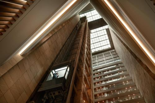 a view from the top of a building at Courtyard by Marriott Seoul Namdaemun in Seoul