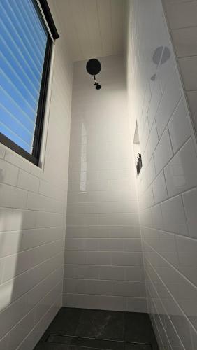 A bathroom at Coastal Haven - Port Fairy Tiny Homes