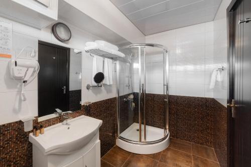 Koupelna v ubytování Hotel GoodAura