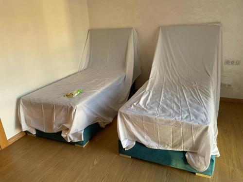 Un pat sau paturi într-o cameră la Résidence taourirt Taghazoute bay