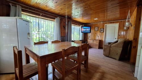 TV/trung tâm giải trí tại Cabaña en Lican ray