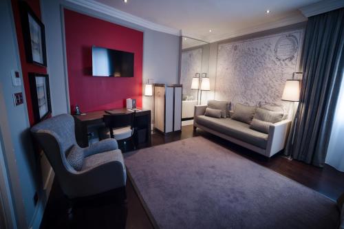 Ruang duduk di Park Hotel Grenoble - MGallery Collection