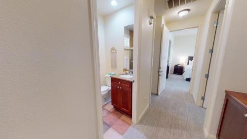 a bathroom with a sink and a toilet in a room at LV217 Superb 2 Bedroom Overlooking the Lap Pool in La Quinta