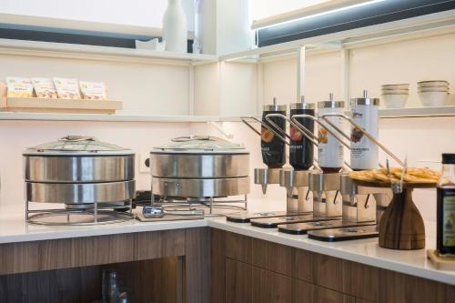 Кухня или мини-кухня в Hotel Terrassa Confort
