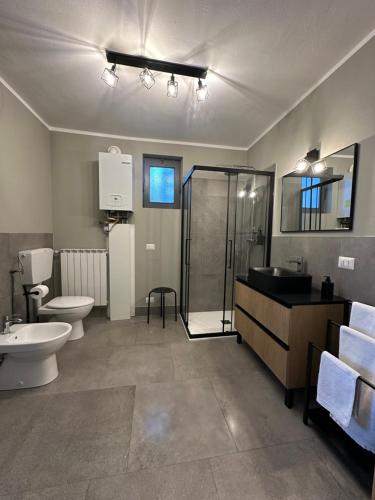 Koupelna v ubytování B&B Orchidea Bianca