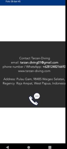 a screenshot of a cell phone screen with a text box at Amfriwen Homestay in Yennanas Besir