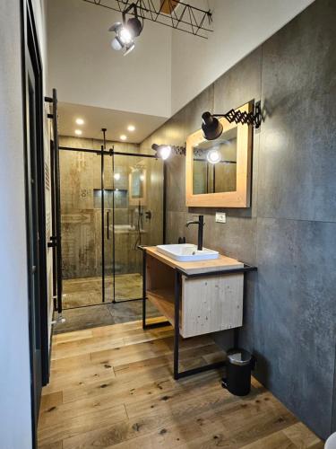 Koupelna v ubytování GiardinidiEva Loft