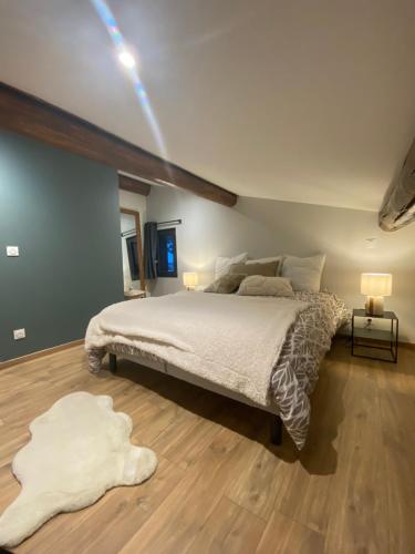 Ένα ή περισσότερα κρεβάτια σε δωμάτιο στο CHALET CAREVA