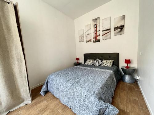 Llit o llits en una habitació de L'appart d'Avignon
