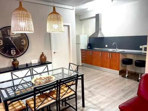 A cozinha ou cozinha compacta de Apartamento ideal Barcelona