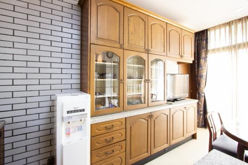 Una cocina o cocineta en HOTEL DO-YA BEPPU Hanare