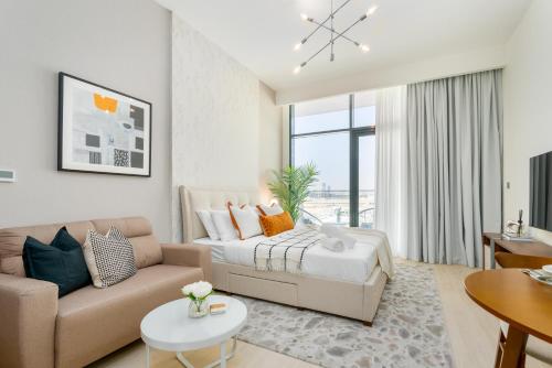 ON OFF HH-Meydan One- Cozy STUDIO - Burj Khalifa & Lagoon view