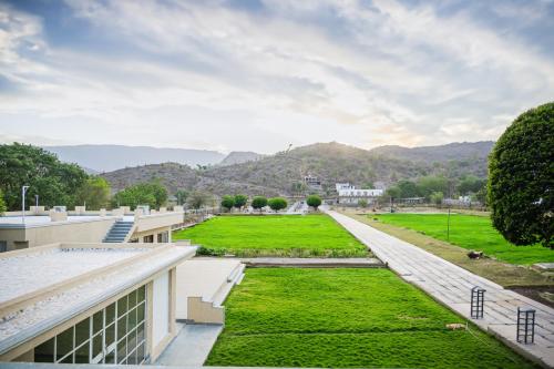 a view from the roof of a building at The Arham Resort in Udaipur