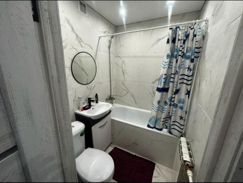 Vonios kambarys apgyvendinimo įstaigoje Триумф