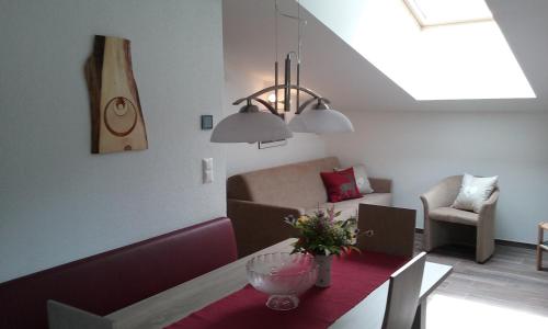 Posezení v ubytování Haus Bergfrieden