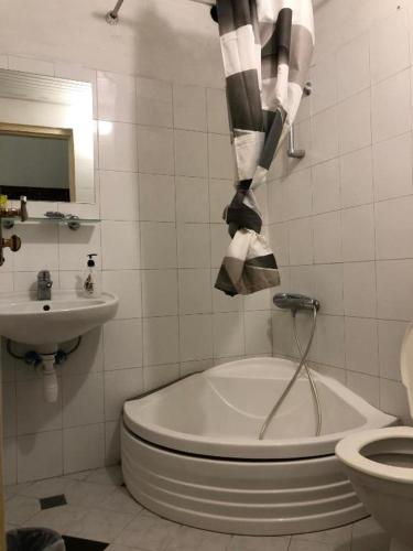 Bilik mandi di Gutsa Artists Mini-Hotel