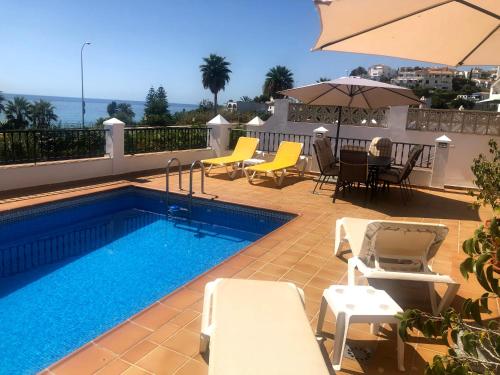 Villa Casa Rosi, vistas al mar, piscina privada y AA