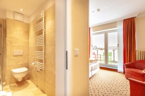 Koupelna v ubytování Hotel Friese