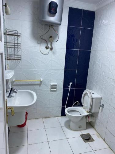 a bathroom with a toilet and a sink at City Square in Alexandria