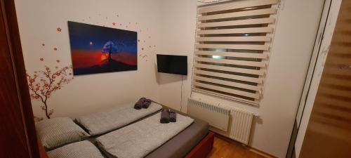 Ένα ή περισσότερα κρεβάτια σε δωμάτιο στο Apartment A&E Bjelasnica