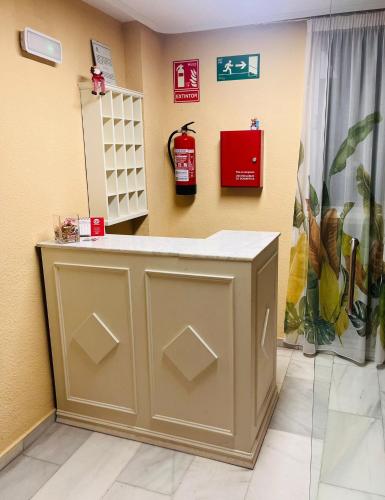 a reception desk in a hospital room at Ana Belén in Granada