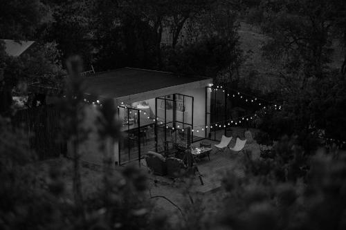 a small house with a lot of lights on it at NOUS in Agel