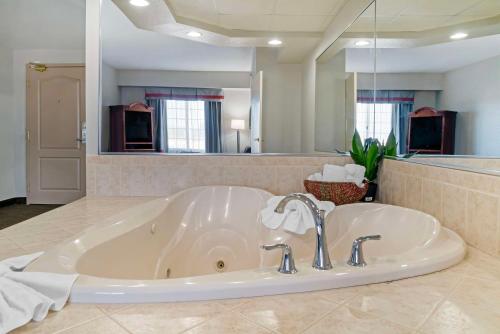 een groot bad met een wastafel in de badkamer bij Best Western Executive Inn & Suites in Grand Rapids