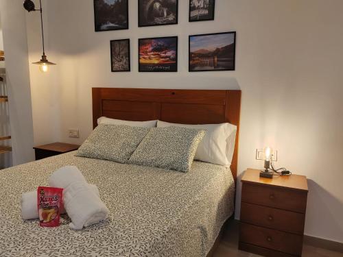 Krevet ili kreveti u jedinici u objektu La Noguera Rural Suite