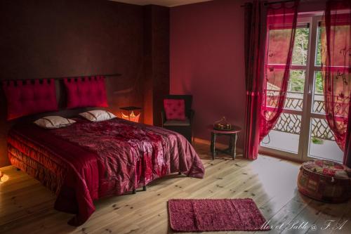 מיטה או מיטות בחדר ב-Mer et Sable B&B