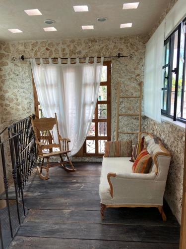 Χώρος καθιστικού στο Casa de la Luz