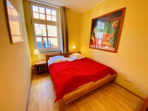 Posteľ alebo postele v izbe v ubytovaní Strandpalais/Luv