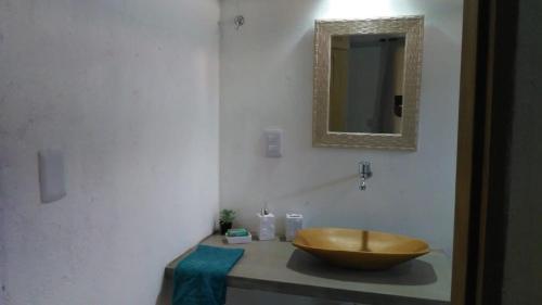 Kylpyhuone majoituspaikassa Casa Pathuá Corumbau