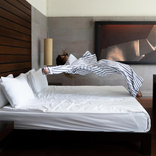 No81 Hotelにあるベッド