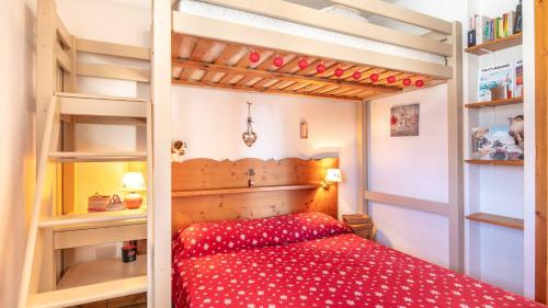 Katil atau katil-katil dalam bilik di V du Bachat ASTERS E01 - Appt montagne 5 pers