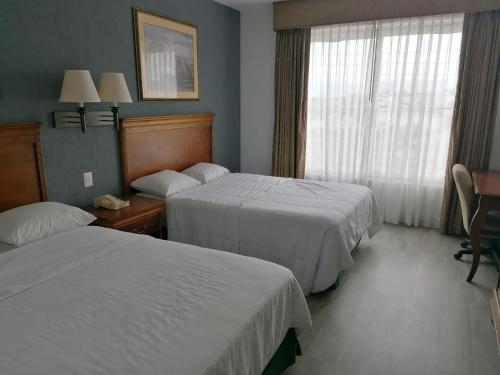 Postel nebo postele na pokoji v ubytování Sierra Huasteca Inn
