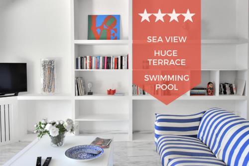 Stunning 3-Br Apartment with Large Terrace and Pool