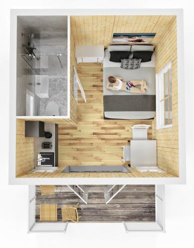 Una cocina o zona de cocina en Osada Pstrąga
