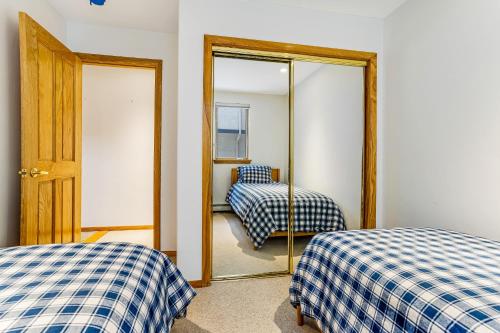 Cama o camas de una habitación en Snowy Peak Sanctuary