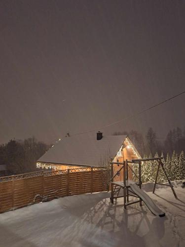 Domek Leniuchowo en invierno