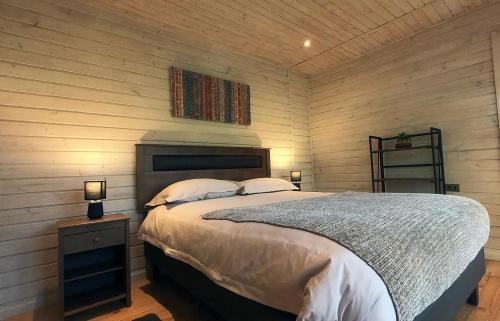 Postel nebo postele na pokoji v ubytování Chillán House
