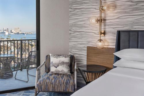 Un ou plusieurs lits dans un hébergement de l'établissement Sheraton San Diego Resort
