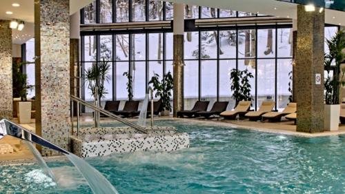 Basen w obiekcie Hotel Czarny Potok Resort SPA & Conference lub w pobliżu