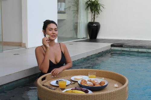 Jídlo v vily nebo okolí