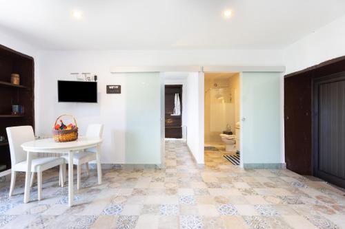 TV a/nebo společenská místnost v ubytování EK Las Vistas Finca el Milagro