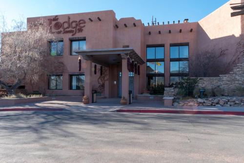 a building with a parking lot in front of it at The Lodge at Santa Fe in Santa Fe