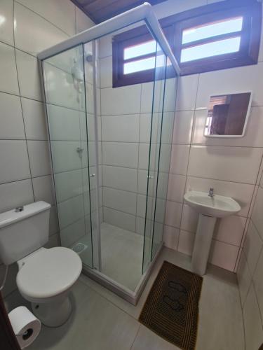 Koupelna v ubytování Pousada Capricórnio