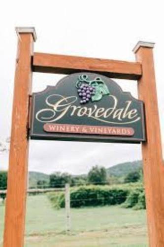 a sign for a wine tasting at The Cast Iron Lady in Wyalusing